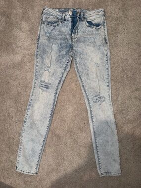 PacSun Light Wash Distressed Skinny Jeans